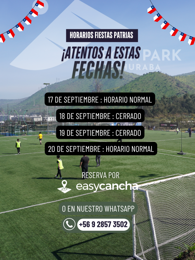 horarios fiestas patrias
